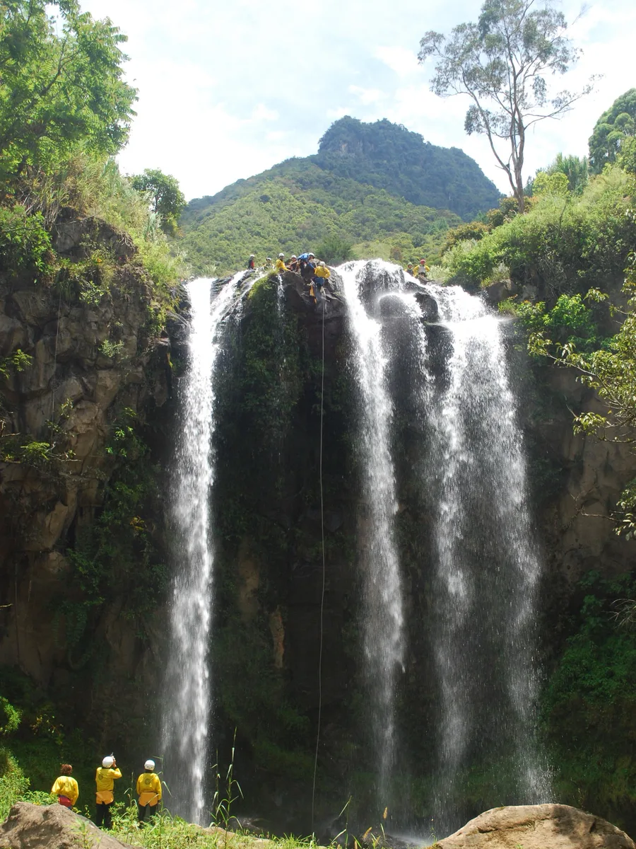 Cascada del Silencio, Chamana, en Baños